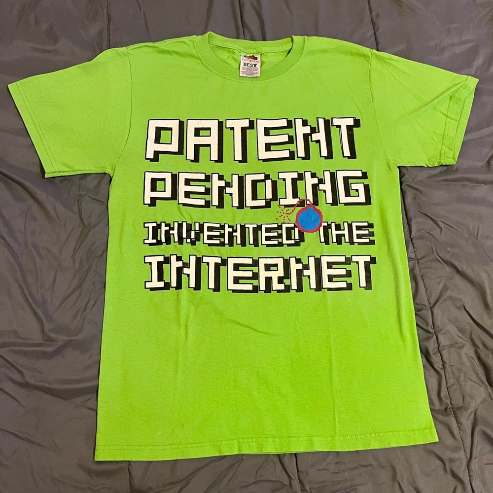 Vintage Y2K Internet Patent Pending Shirt Size Medium